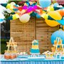 4Pcs Guirlandes Décoration Bannière Colorées Banderole Feston Papier Cellulaire Trèfle à Quatre Feuilles Arc-en-Ciel Carnaval Fê