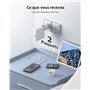 LENCENT 2X Adaptateur Prise Americaine USA États-Unis Canada, Adaptateur de Voyage Europe Francaise FR 2 Broches vers US 3 Broch