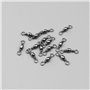Be In Your Mind 300pcs 8# Émerillon Roulant de Pêche 10# Émerillons de Pêche Baril en Métal Matériel de Pêche Connecteur de Lign