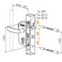 loci Nox Vert lakz P1 Prix valeur Jardin Boîtier de serrure de porte (polyamide et mécanisme en acier inoxydable) avec smkqf2 po