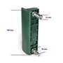 loci Nox Vert lakz P1 Prix valeur Jardin Boîtier de serrure de porte (polyamide et mécanisme en acier inoxydable) avec smkqf2 po