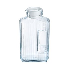 Luminarc Arcoroc Quadro Frigo Pichet avec couvercle en plastique blanc 2l