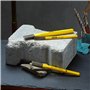 Stanley 4-18-298Kit de Burins 3 Pieces 140 x 10 mm, 150 x 13 mm et 170 x 16 mm Acier Chrome Vanadium - Finition en Poudre - Appl