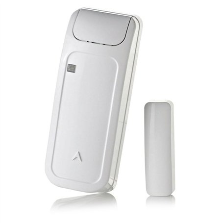 Visonic Détecteur D'Ouverture NFA2P avec Entrée Contact Sec - Powermaster MC302EPG2NF Blanc Touch