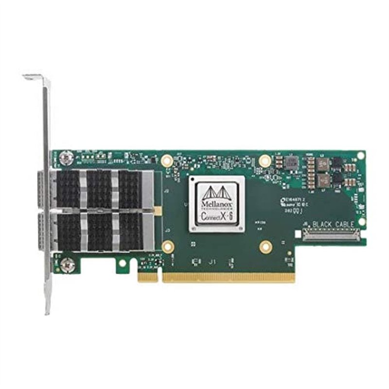 Mellanox ConnectX-6 VPI MCX653106A-ECAT Adaptateur réseau PCIe 4.0 x16-100 Go Ethernet/Infiniband 100 Go QSFP56 x 2