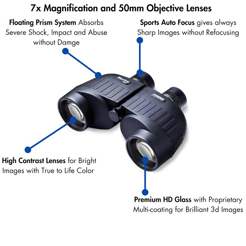Image secondaire de Steiner Jumelles Marines 7 x 50 pour Adultes et Enfants, pour l'observation des Oiseaux, la Chasse, Les Sports de Plein air, Les