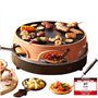 Emerio PO-113255.4 Four à raclette et à pizza Terre cuite/Noir One Size