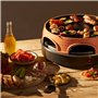 Emerio PO-113255.4 Four à raclette et à pizza Terre cuite/Noir One Size