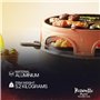 Emerio PO-113255.4 Four à raclette et à pizza Terre cuite/Noir One Size