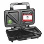 Emerio Double appareil à croque-monsieur triangulaire sans BPA - Facile à nettoyer - Anti-adhésif - Chauffe rapidement - 900 W -