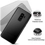Silicone Coque Samsung S9 Plus TPU Souple Ultra Fine Fibre de Carbone Protection Hous