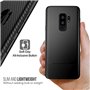 Losvick Coque pour Samsung Galaxy S9 Plus, Silicone Coque Samsung S9 Plus TPU Souple Ultra Fine Fibre de Carbone Protection Hous