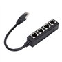 Adaptateur Répartiteur RJ45, Câble Répartiteur Ethernet RJ45, Câble Adaptateur Répartiteur Ethernet 1 Mâle à 4 Femelles, Câble R