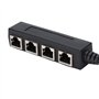 Adaptateur Répartiteur RJ45, Câble Répartiteur Ethernet RJ45, Câble Adaptateur Répartiteur Ethernet 1 Mâle à 4 Femelles, Câble R
