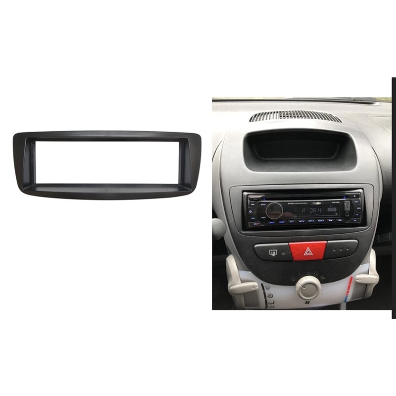 Image secondaire de Sound Way Kit Montage Autoradio, Cadre Façade 1 DIN, Adaptateur Antenne Compatible avec Citroen C1, Toyota Aygo, Peugeot 107