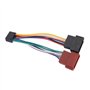 Sound-way Câble Adaptateur Faisceau Adaptateur fiche ISO Radio Compatible avec autoradio JVC/Kenwood 16 Pin 22x10 mm