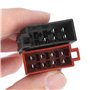 Sound-way Câble Adaptateur Faisceau Adaptateur fiche ISO Radio Compatible avec autoradio JVC/Kenwood 16 Pin 22x10 mm