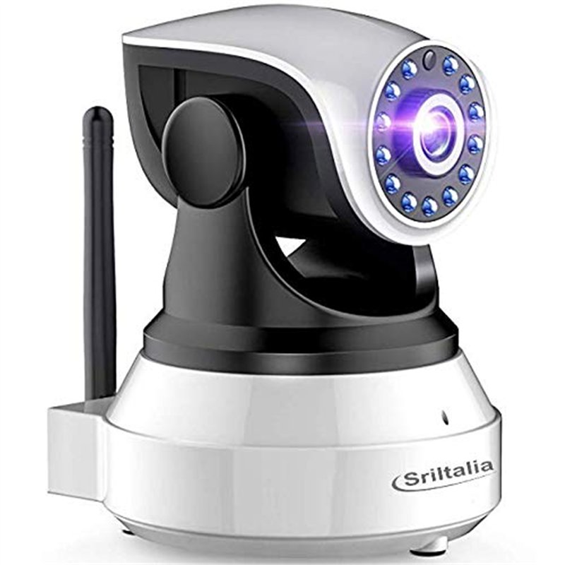 Sricam Italia Caméra IP SP017-S, caméra de surveillance HD, caméra P2P sans fil 3MP, vision nocturne, détection de mouvement, SR