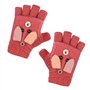 Moufles Mitaine Filles Garçons 8-13 Ans Hiver Gants de Flip Tricot à Motif de Lapin Doux et Confortable Mitaine Chaud Epaissi po