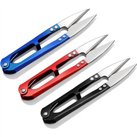 N/AA Lot de 3 mini ciseaux pour plantes et feuilles - Pour chambre de culture hydroponique - Pour intérieur et extérieur - Coule