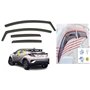 OEMM Lot de 4 déflecteurs d'air en Forme de Canal Compatible avec Toyota CH-R 5 Portes Crossover SUV 2016 2017 2018 2019 2020 Vi