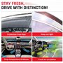 OEMM Lot de 4 déflecteurs d'air en Forme de Canal Compatible avec Toyota CH-R 5 Portes Crossover SUV 2016 2017 2018 2019 2020 Vi