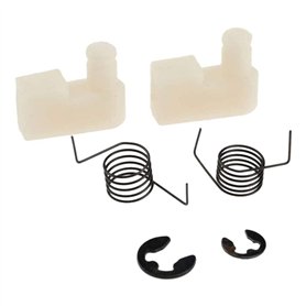 WOWOWO 6 pièces (2 Ensembles) pièces d'outils scie à chaîne Volant de démarrage cliquet + Ressort + Clip