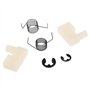 WOWOWO 6 pièces (2 Ensembles) pièces d'outils scie à chaîne Volant de démarrage cliquet + Ressort + Clip