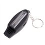 GUMEI 4 en 1 Sifflet de Survie Boussole Loupe Thermomètre Porte-clés Voyage EDC Multitool Outil de Navigation Compas de Survie e