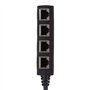 Adaptateur Répartiteur RJ45, Câble Répartiteur Ethernet RJ45 1 à 4 Ports Transmission en Douceur Excellente Connexion Adaptateur