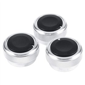 Akozon Climatiseur de Voiture Commutateur à Bouton 3 pièces Boutons de Commande du Chauffage
