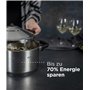 KUHN RIKON Duromatic Inox Autocuiseur avec poignées latérales 24 cm 8 litres, induction, acier inoxydable