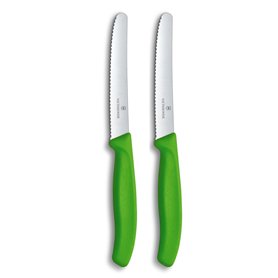 Victorinox Swiss Classic Set de 2 Couteaux D'Office avec Tranchant Denté
