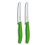 Victorinox Swiss Classic Set de 2 Couteaux D'Office avec Tranchant Denté