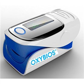 DOIGT OXYMETRE DE POULS BLEU "Tout en Un" portable et Cardiofréquencemètre avec notice en français. Analyse et mesure la saturat