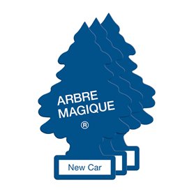 Arbre Magique Kit de 3 parfums désodorisants au pin New Car Senteur longue durée pour la voiture