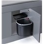 FRANKE | Poubelle de tri des déchets Sorter Mini (121.0176.518) | Containers : 17.5L | Couleur : Noir