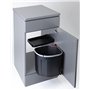 FRANKE | Poubelle de tri des déchets Sorter Mini (121.0176.518) | Containers : 17.5L | Couleur : Noir