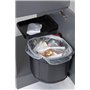 FRANKE | Poubelle de tri des déchets Sorter Mini (121.0176.518) | Containers : 17.5L | Couleur : Noir