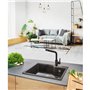 FRANKE 7612985745369 Urban Pull-Out Robinet de lavabo, Onyx