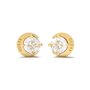 Boucles d'oreilles Guess Lune - Moon phases - Acier doré - JUBE01194JWYG