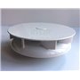 ICC Petit Bas Profil Rotatif Aération Toit pour Vans Buses - Blanc - Vent Conduite Tournant Ventilateur