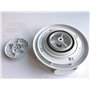 ICC Petit Bas Profil Rotatif Aération Toit pour Vans Buses - Blanc - Vent Conduite Tournant Ventilateur