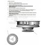 ICC Petit Bas Profil Rotatif Aération Toit pour Vans Buses - Blanc - Vent Conduite Tournant Ventilateur