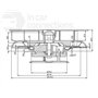 ICC Petit Bas Profil Rotatif Aération Toit pour Vans Buses - Blanc - Vent Conduite Tournant Ventilateur