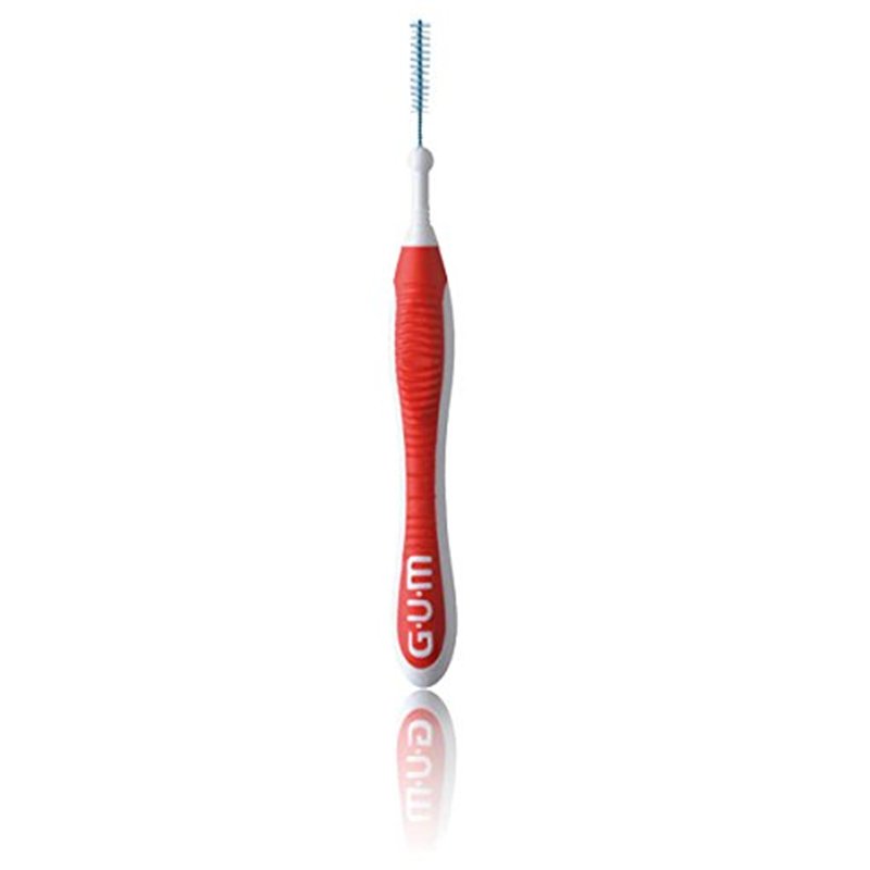 Brossette interdentaire GUM TRAV-LER, 6 unités ISO 0,8mm rouge, emballage économique de 3 (3 x 6 unités)