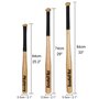 Latinaric Batte De Baseball en Chêne Bois avec La Bande Antidépante 74cm pour Sport Joueurs Débutants De Baseball