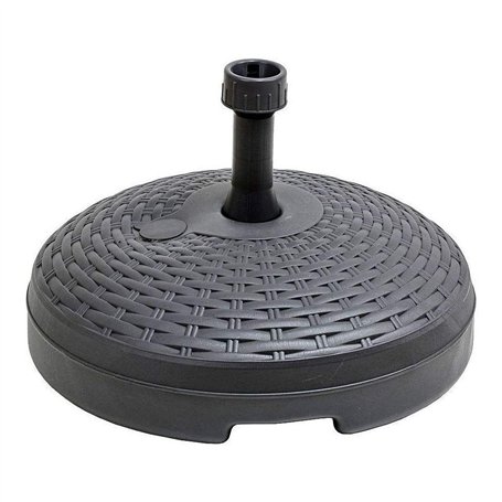 AKTIVE 61130 - Pied de Parasol de Terrasse Extérieur Circulaire Noir
