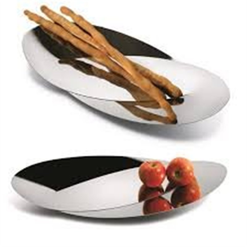 Image secondaire de Alessi Abi05 Octave Corbeille à Pain et à Gressins en Acier Inoxydable 18/10 Brillant, Silver