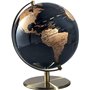Mascagni 20Z O1149 Globe Terrestre décoratif-Mappemonde-Base Cuivre Doré-Diamétre 25 cm